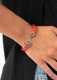 Load image into Gallery viewer, HAUTE BUTTON TOPIC - RED BRACELET
